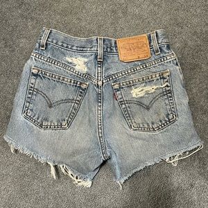Levi’s High Waist Denim Shorts Vintage Light Wash